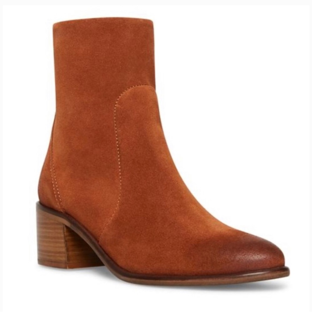 Steve Madden Raiden Chestnut Suede Mid-Calf Bootie Boots Size 10